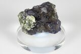 Purple Dodecahedral Fluorite Cluster - Yaogangxian Mine #185607-1